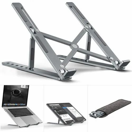 Aluminum Laptop Stand – Foldable & Ventilated