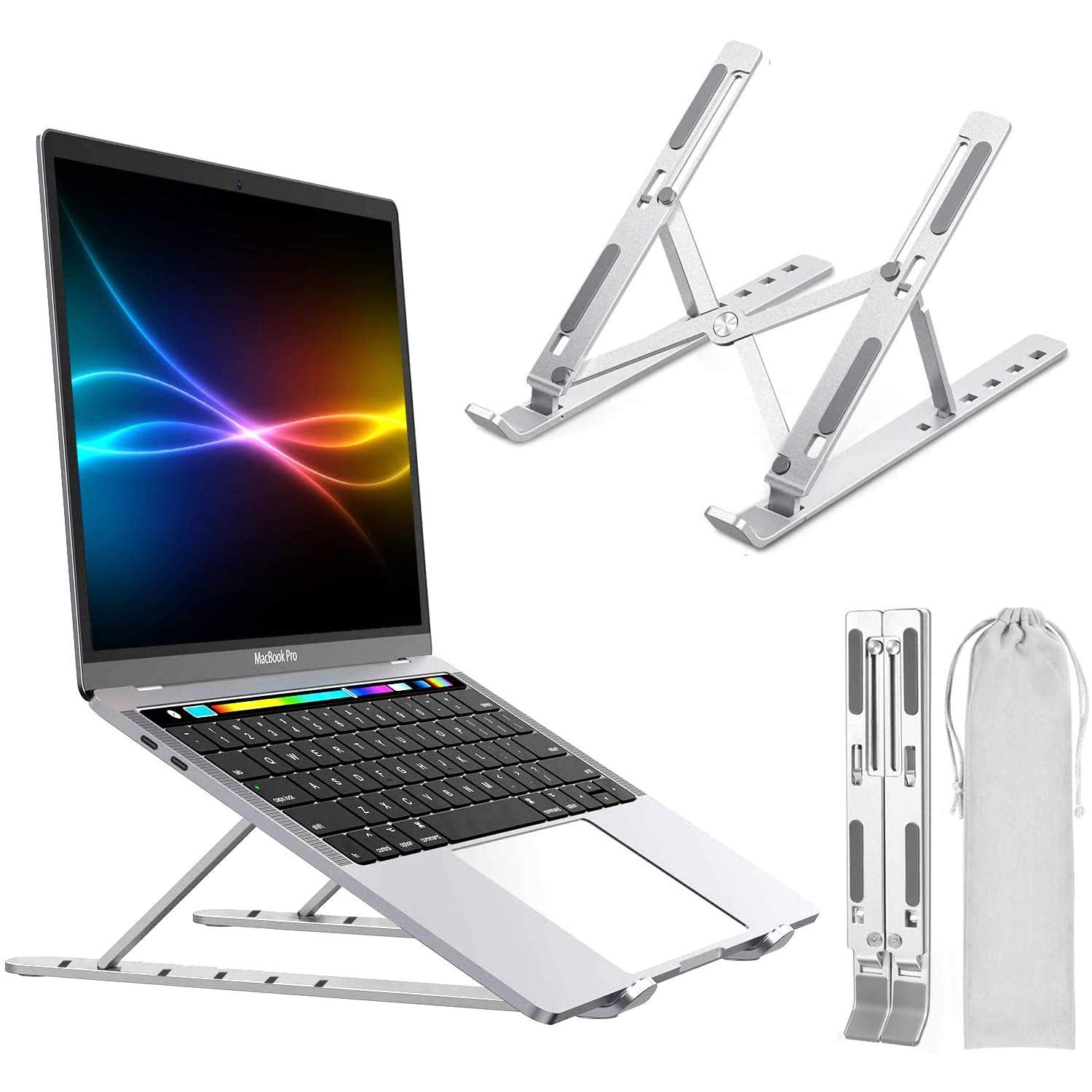 Aluminum Laptop Stand – Foldable & Ventilated