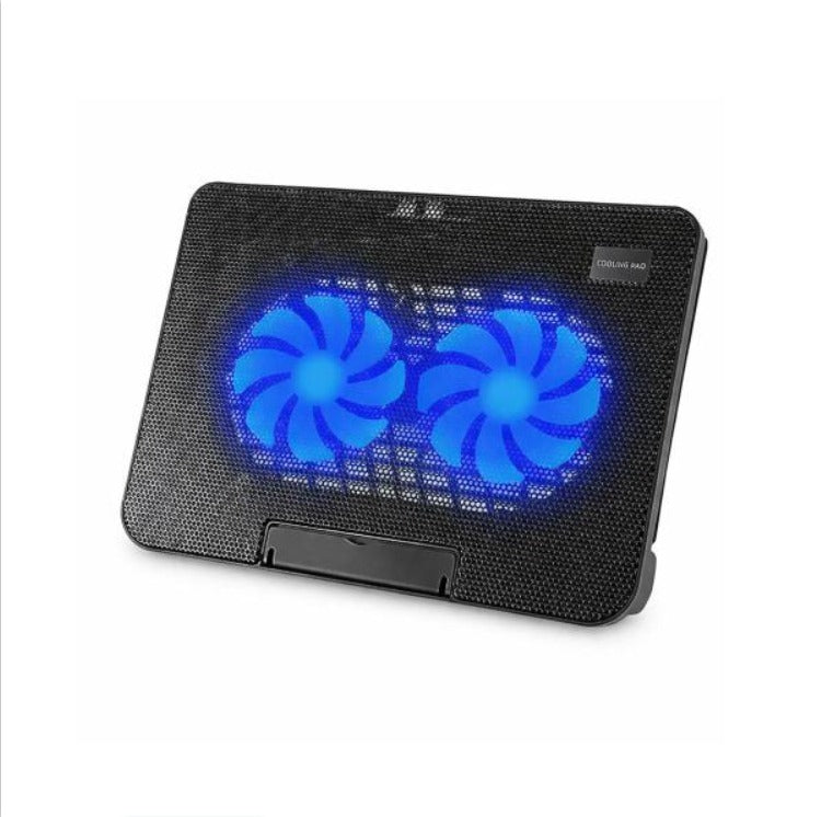 Shopping Spot Speed-X N99 2-Fan LED Laptop Cooling Pad – Dual USB, Adjustable Stand
