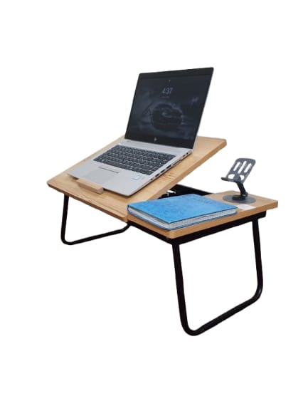 Adjustable Wooden Laptop Table – 6 Height Levels, Heavy-Duty