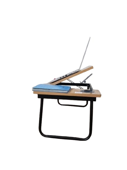 Adjustable Wooden Laptop Table – 6 Height Levels, Heavy-Duty