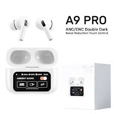 A9 Pro AirPods – LED Display, White/Black